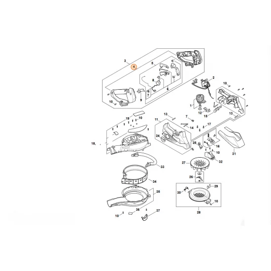 STIHL   Połówka rękojeści SA02 790 1100